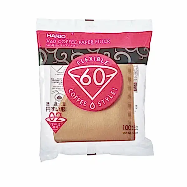 Hario V60 02 Dripper Filtresi Natürel (100 adet)
