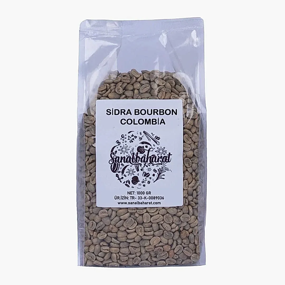 Sidra Bourbon Colombia Yeşil Kahve 1 Kg
