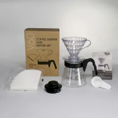 Hario V60 Kahve Demleme Seti “Şeffaf”