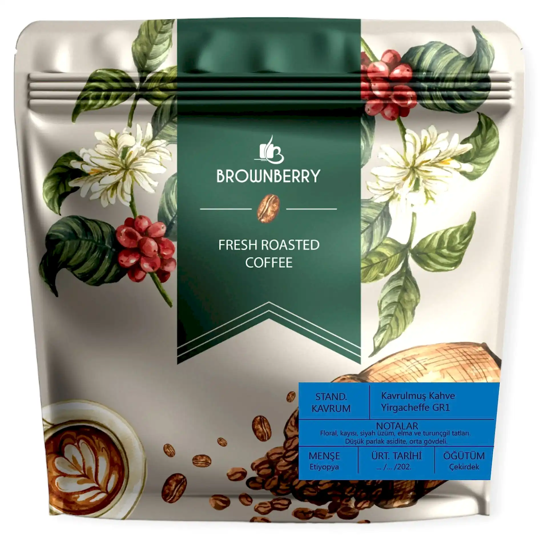 Yirgacheffe Gr1 Natural Kavr. Kahve