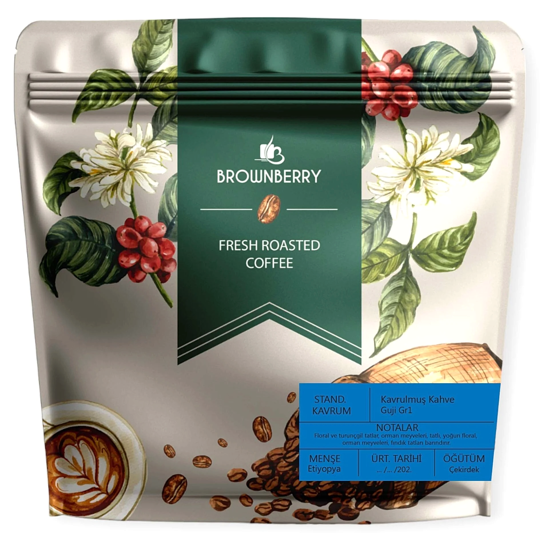 Guji Peaberry Washed Kavrulmuş Kahve