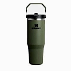 Stanley The IceFlow Flip Straw Pipetli Termos Bardak 0,89 LT Haki