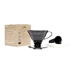 Hario V60 02 Siyah Şeffaf Plastik Dripper ve 40’lı Filtre Kağıdı Seti